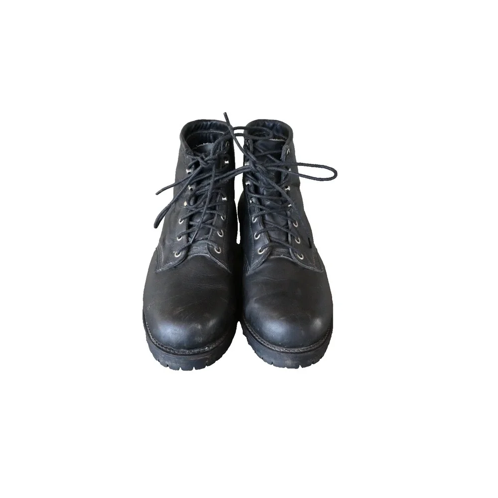 Indian Motorcycle Boots Mens Size 10 W Black Leather - Picture 2 of 13